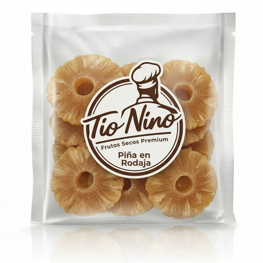 Bolsa de piña deshidratada en rodajas Tío Nino