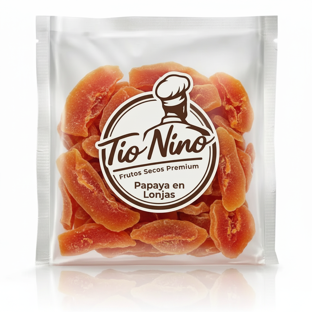 Bolsa de papaya deshidratada en lonjas Tío Nino