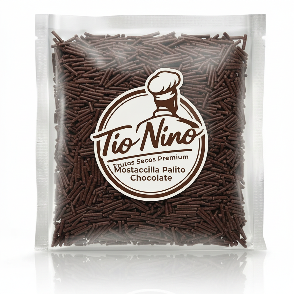 Bolsa de mostacilla palito chocolate Tío Nino